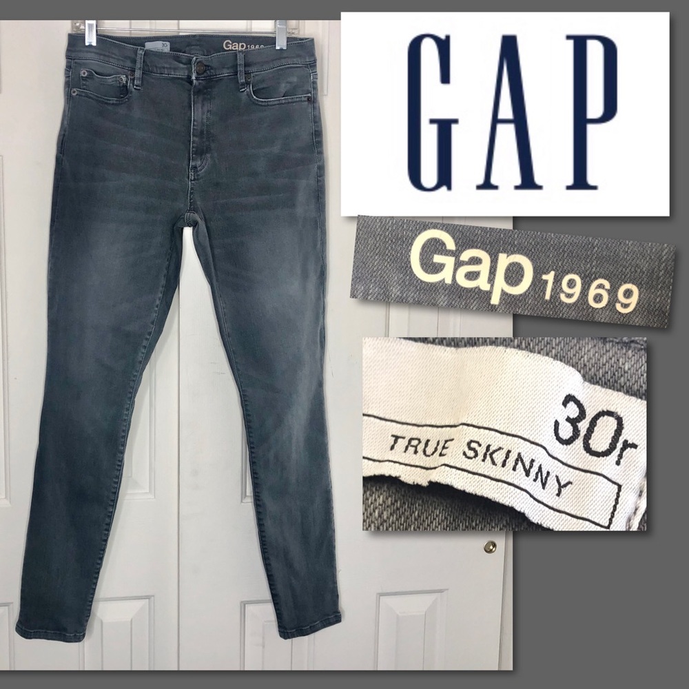 🌵GAP 1969 Gray Precision True Skinny Jean Size 30R
